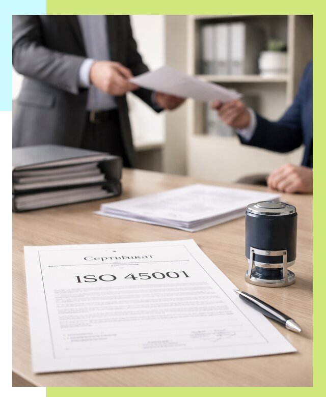 Сертификат ISO 45001 в Кимовске под ключ от 46386 р. | Сертэкс